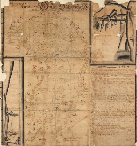 Kartan över Öreryds allmänningsmark från 1735 bjuder på oväntat möte med människor i marginalen.